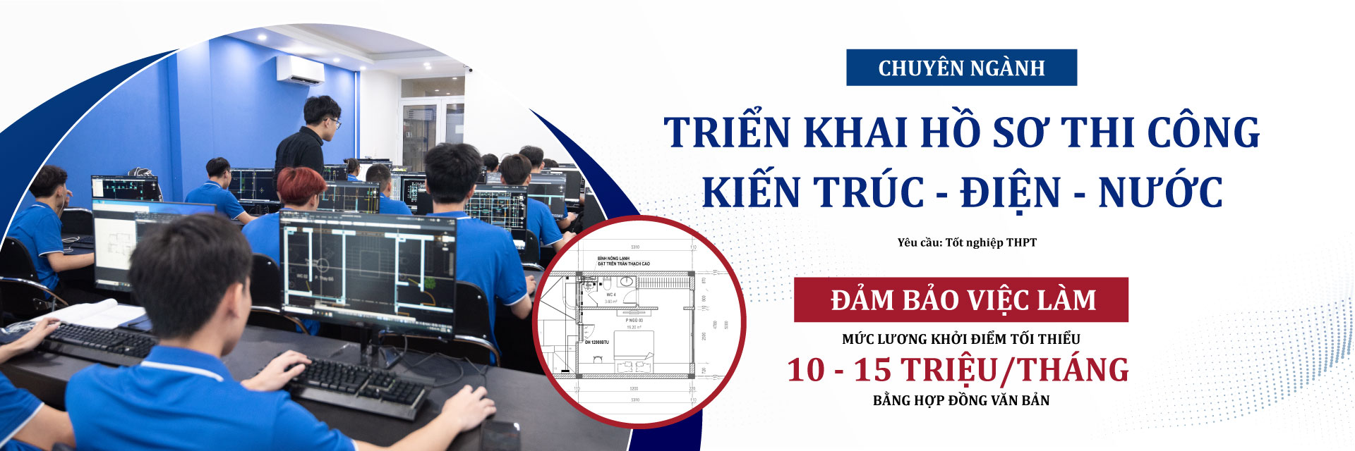 HỌC TRIỂN KHAI HỒ SƠ KIẾN TRÚC ĐIỆN NƯỚC NESA ICAD